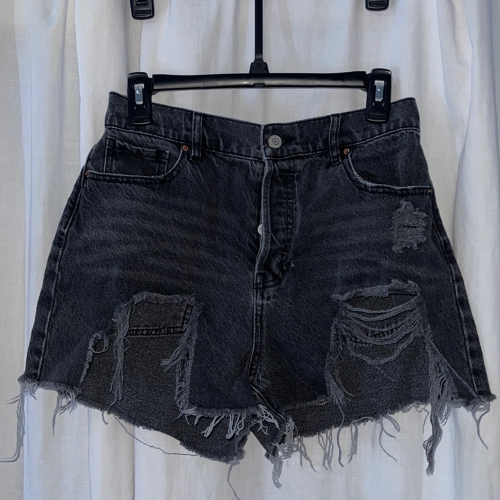pacsun distressed festival shorts